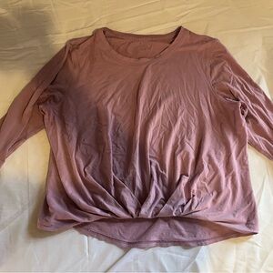 lululemon athletica Dusty Pink Long Sleeve Top